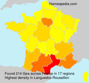 Surname Gea in France Surname Gea in France