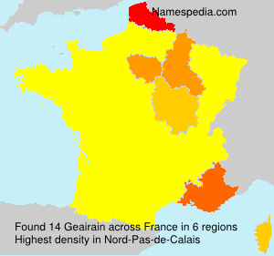 Surname Geairain in France Surname Geairain in France