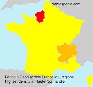 Surname Gebri in France Surname Gebri in France