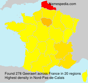 Surname Geeraert in France Surname Geeraert in France