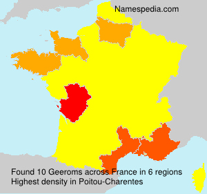 Surname Geeroms in France Surname Geeroms in France