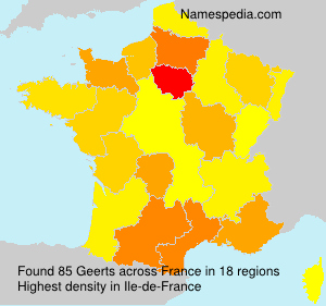 Surname Geerts in France Surname Geerts in France