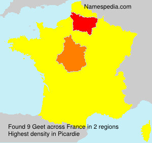 Surname Geet in France Surname Geet in France