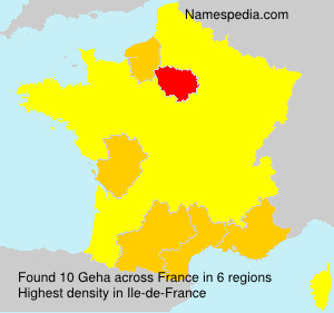 Surname Geha in France Surname Geha in France
