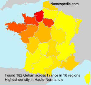 Surname Gehan in France Surname Gehan in France
