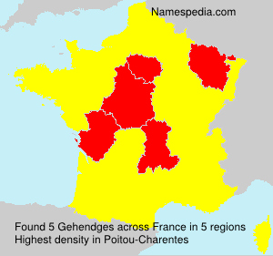 Surname Gehendges in France Surname Gehendges in France