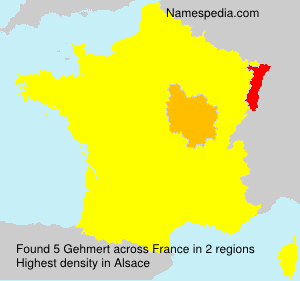 Surname Gehmert in France Surname Gehmert in France