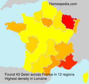 Surname Geier in France Surname Geier in France