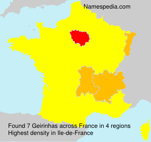 Surname Geirinhas in France Surname Geirinhas in France