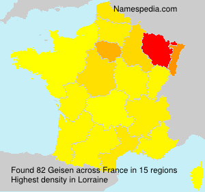Surname Geisen in France Surname Geisen in France