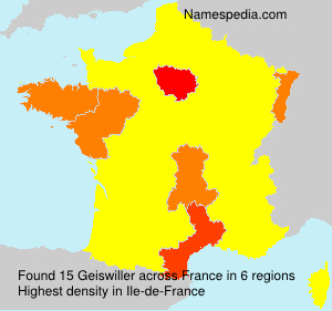 Surname Geiswiller in France Surname Geiswiller in France