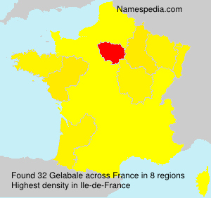 Surname Gelabale in France Surname Gelabale in France