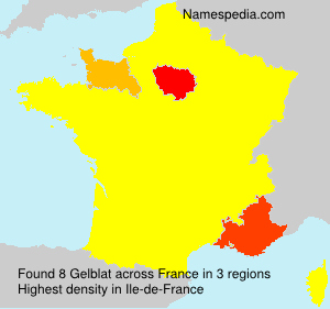 Surname Gelblat in France Surname Gelblat in France