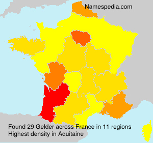 Surname Gelder in France Surname Gelder in France