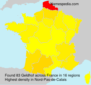 Surname Geldhof in France Surname Geldhof in France