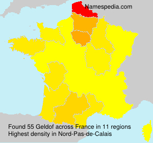 Surname Geldof in France Surname Geldof in France