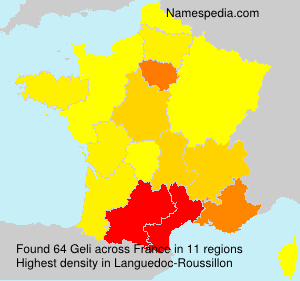 Surname Geli in France Surname Geli in France