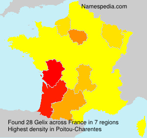 Surname Gelix in France Surname Gelix in France