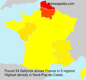 Surname Gellynck in France Surname Gellynck in France