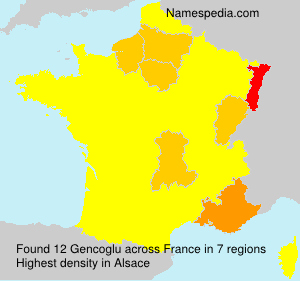 Surname Gencoglu in France Surname Gencoglu in France