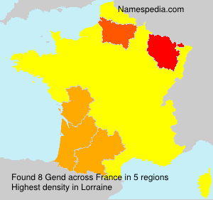 Surname Gend in France Surname Gend in France
