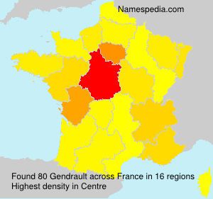 Surname Gendrault in France Surname Gendrault in France