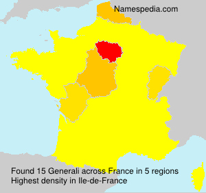 Surname Generali in France Surname Generali in France