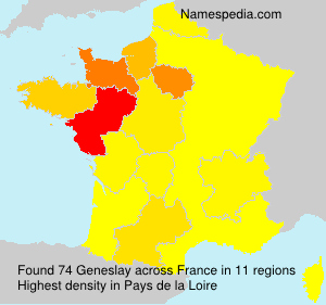 Surname Geneslay in France Surname Geneslay in France