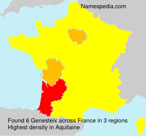 Surname Genesteix in France Surname Genesteix in France