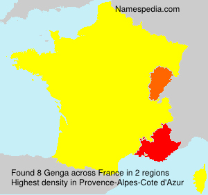 Surname Genga in France Surname Genga in France