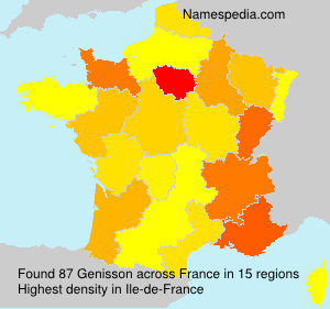 Surname Genisson in France Surname Genisson in France