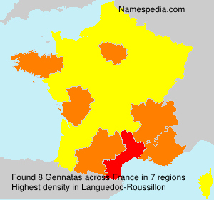 Surname Gennatas in France Surname Gennatas in France