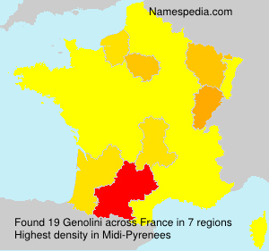 Surname Genolini in France Surname Genolini in France