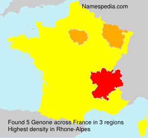 Surname Genone in France Surname Genone in France