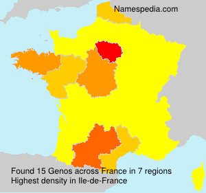Surname Genos in France Surname Genos in France