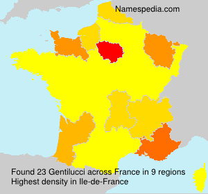 Surname Gentilucci in France Surname Gentilucci in France