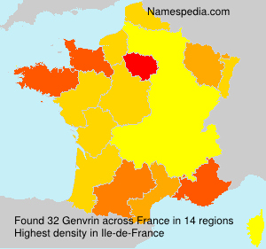 Surname Genvrin in France Surname Genvrin in France