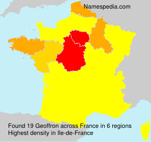 Surname Geoffron in France Surname Geoffron in France