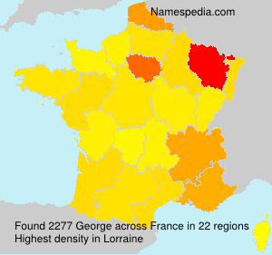 Surname George in France Surname George in France