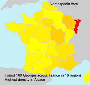 Surname Georger in France Surname Georger in France