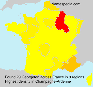 Surname Georgeton in France Surname Georgeton in France