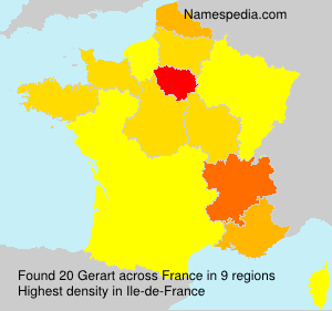 Surname Gerart in France Surname Gerart in France