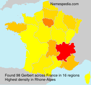 Surname Gerbert in France Surname Gerbert in France