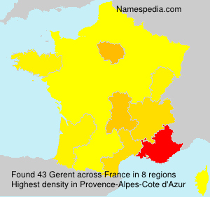 Surname Gerent in France Surname Gerent in France