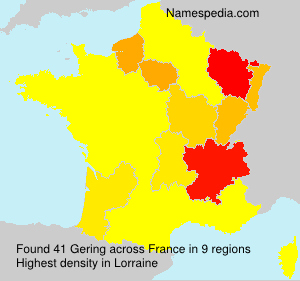 Surname Gering in France Surname Gering in France