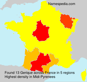 Familiennamen Gerique - France