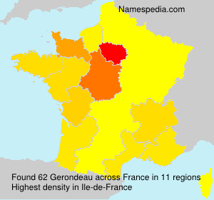 Surname Gerondeau in France Surname Gerondeau in France