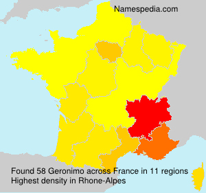 Surname Geronimo in France Surname Geronimo in France