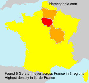 Surname Gerstenmeyer in France Surname Gerstenmeyer in France