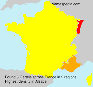 Surname Gerteis in France